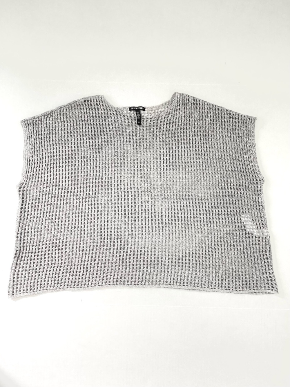 Eileen Fisher Organic Linen Délavé Bateau Neck Top Org. $248 - Picture 3 of 6